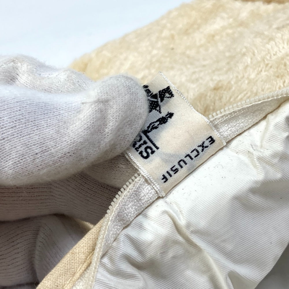 HERMES セカンドバッグ クラッチバッグ ロゴ メイクポーチ 化粧ポーチ ポーチ パイル レディース - brandshop-reference