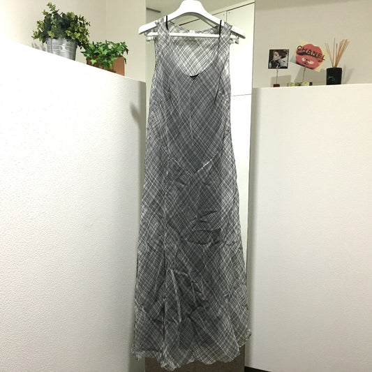 HERMES 2018年コレクション ROBE ENCOLURE VOILE COTON SOIE MADRAS マドラス ワンピース レディース ドレス - brandshop-reference