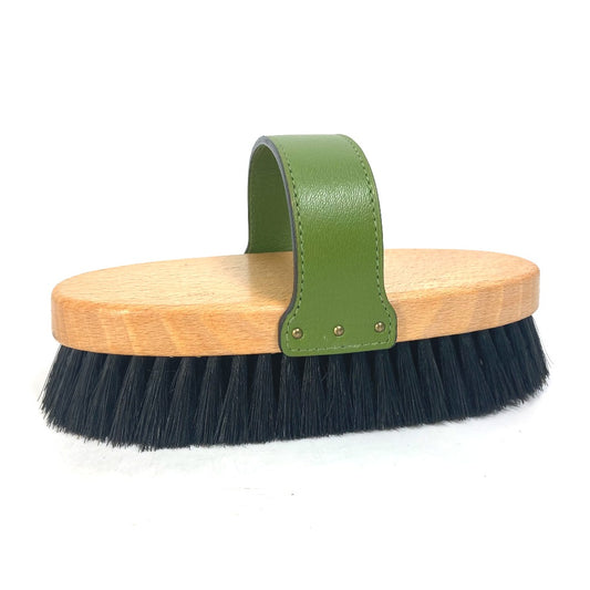 HERMES 毛ブラシ くし 櫛 馬用 ブラシ ペット 馬具 雑貨 レザー/ウッド ユニセックス - brandshop-reference