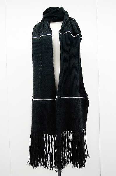 CHANEL 切替ロングマフラー ファスナー付き カメリア レディース マフラー - brandshop-reference