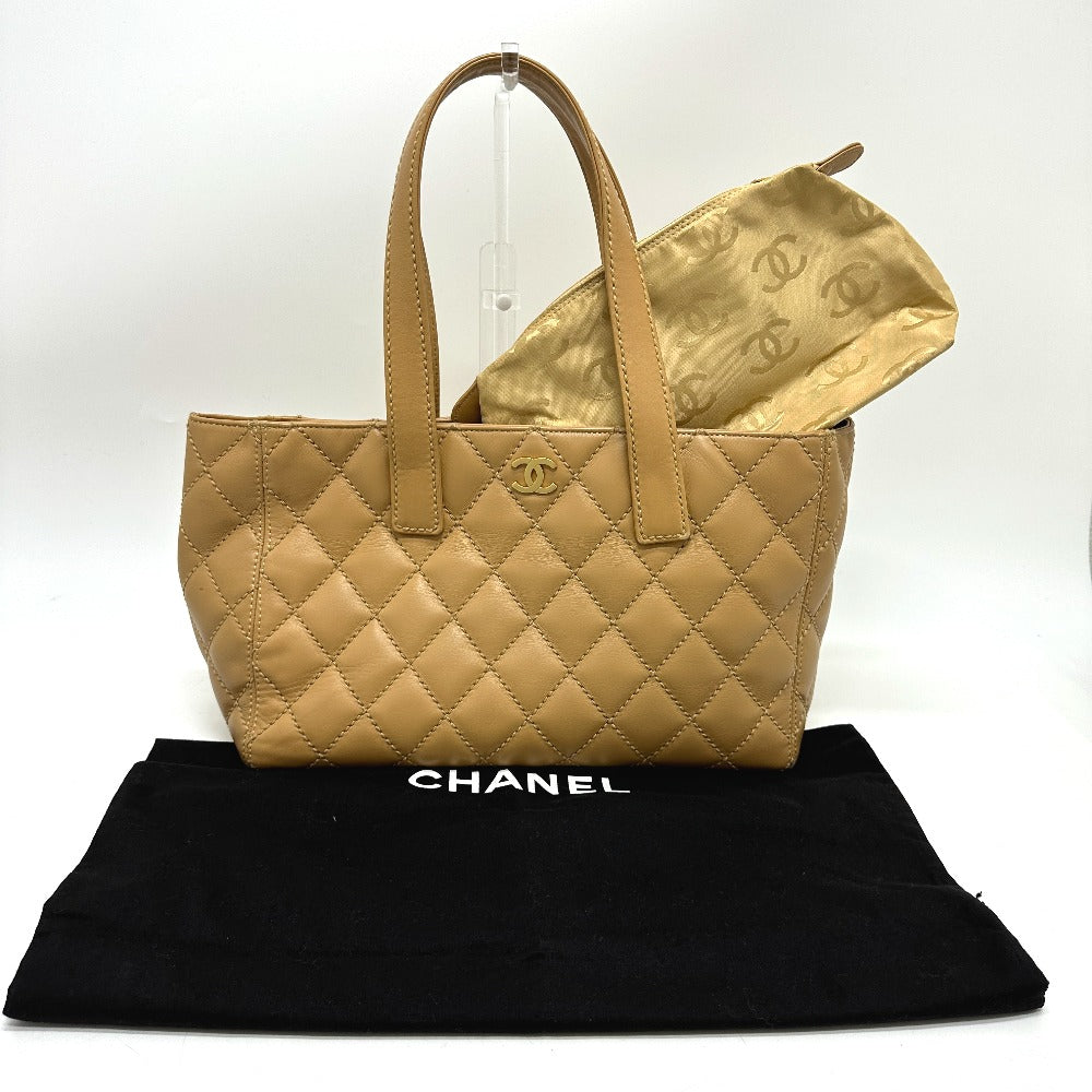 CHANEL ワイルドステッチ カバン ポーチ付き トートバッグ カーフスキン レディース - brandshop-reference