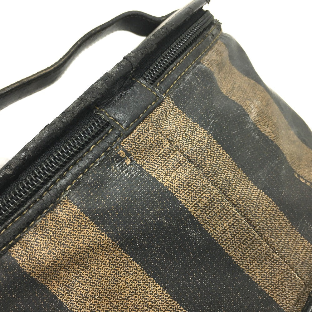 FENDI FFロゴ ペカン オーバル型 バニティバッグ 小物入れ ハンドバッグ PVC/レザー レディース - brandshop-reference
