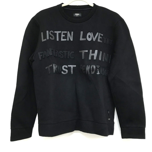 FENDI FY0812 ラバーロゴ スウェット アパレル トップス トレーナー レーヨン メンズ - brandshop-reference