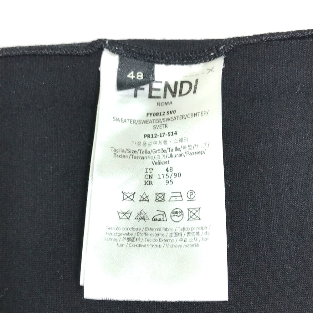 FENDI FY0812 ラバーロゴ スウェット アパレル トップス トレーナー レーヨン メンズ - brandshop-reference