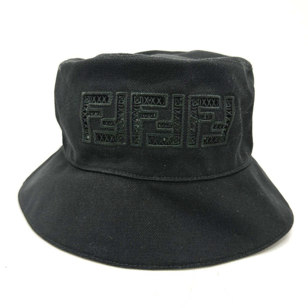 FENDI FXQ801 メッシュ ロゴ ハット帽 帽子 バケットハット ボブハット ...