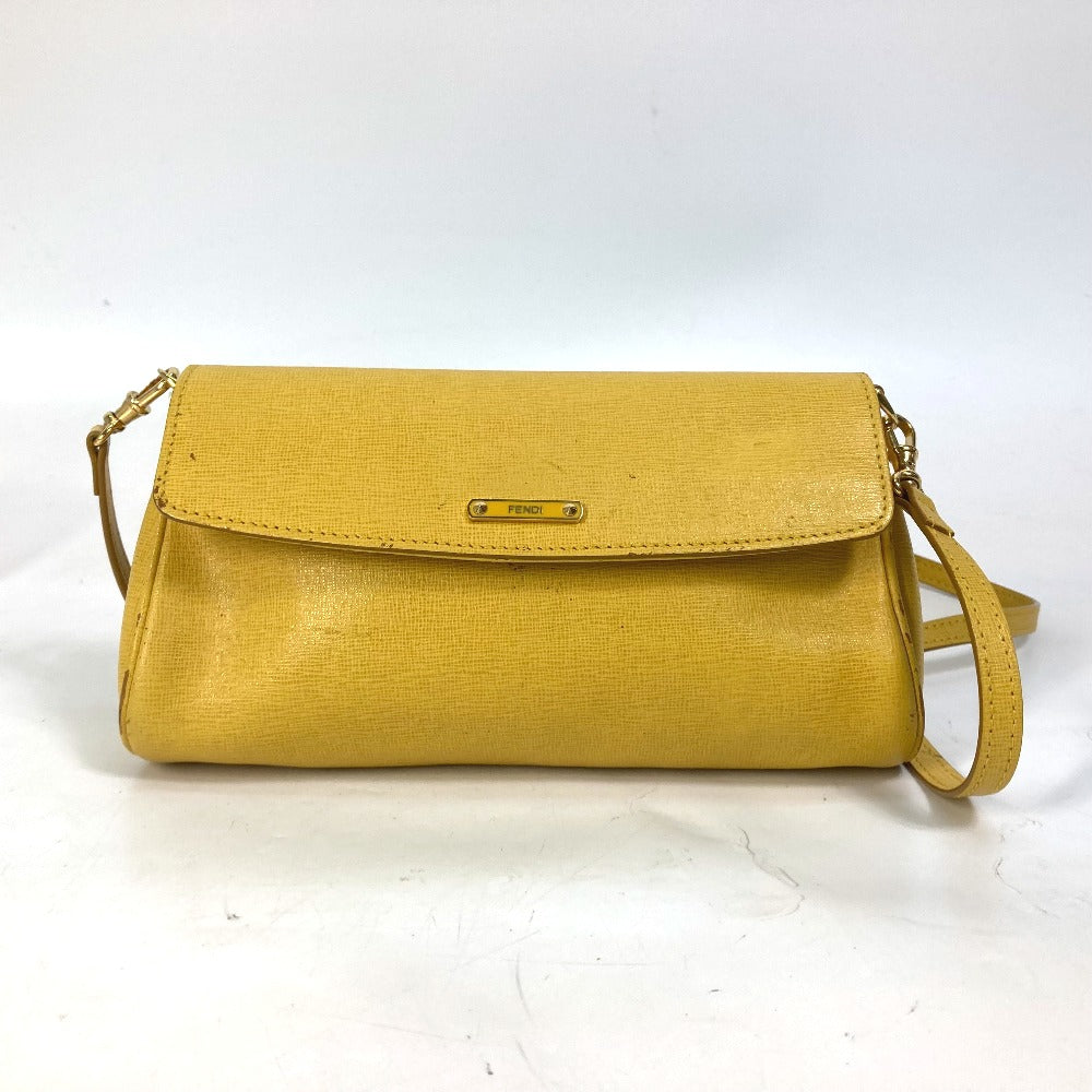 FENDI 8M0327 2WAY クラッチバッグ ロゴ ポシェット 斜め掛け ...