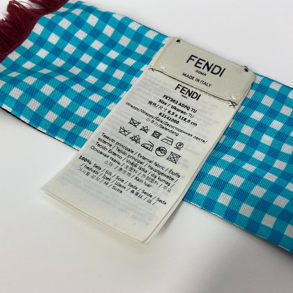 FENDI ラッピー ロゴ バンドー スカーフ シルク レディース - brandshop-reference