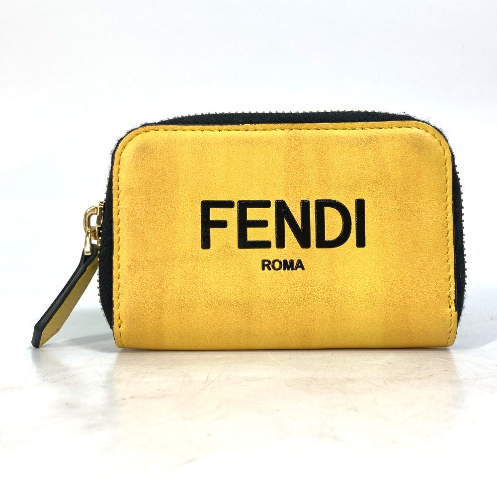 FENDI 7M0257 ラウンドジップ ロゴ 小銭入れ 財布 コインケース