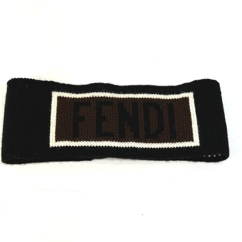 FENDI ヘアアクセサリー ロゴ ヘアバンド ヘアバンド コットン メンズ