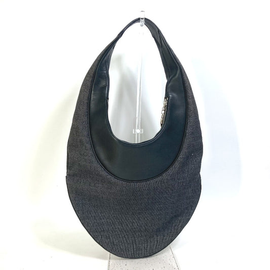 BVLGARI 肩掛け デニム ロゴマニア アスコット カバン ショルダーバッグ キャンバス/レザー レディース - brandshop-reference