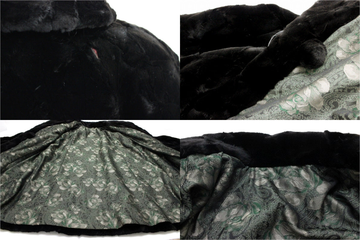 no brand セミロングコート シェアードミンク 毛皮 リバーシブル シェアードミンク レディース アウターその他 - brandshop-reference