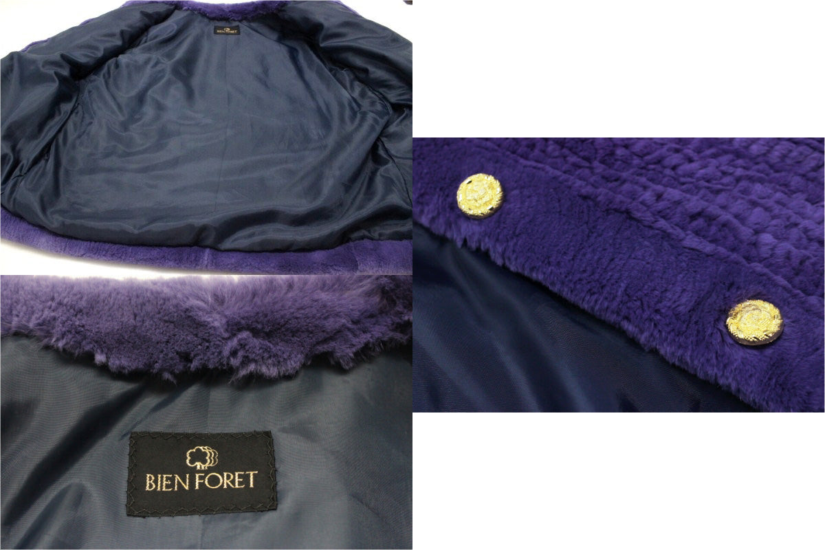 BIEN FORET ハーフコート 編み込み シェアードミンク レディース アウターその他 - brandshop-reference