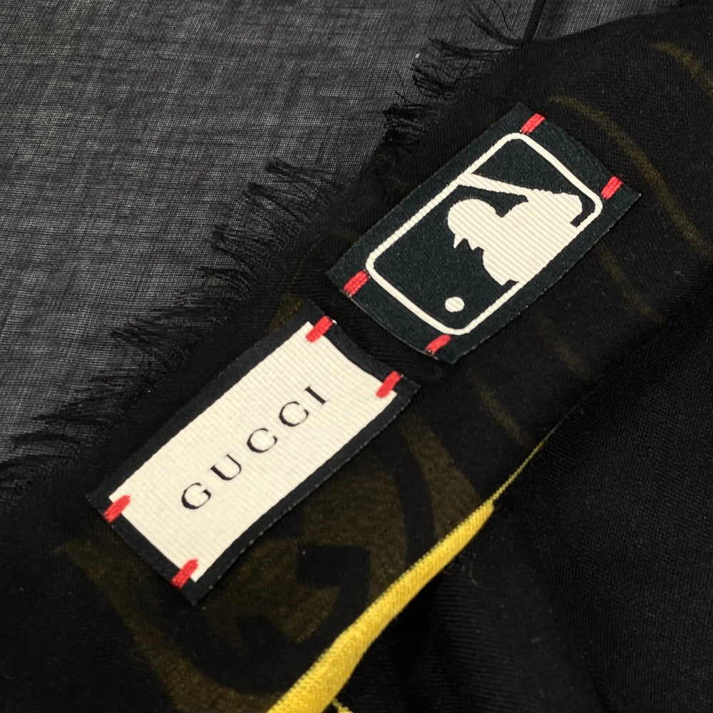 GUCCI 535071 アパレル MLBコラボ スカーフ 大判ショール ストール レーヨン レディース - brandshop-reference