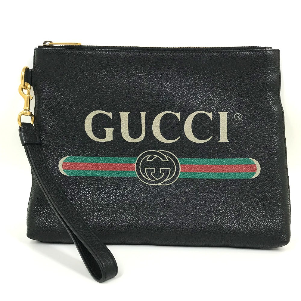 GUCCI 572770 リストストラップ付き グッチプリント ロゴ カバン