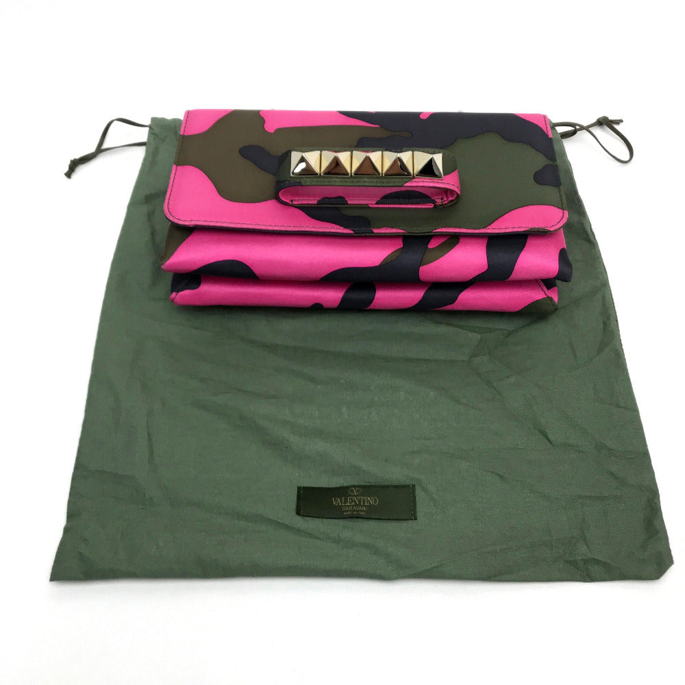 Valentino Garavani 2WAY クラッチバッグ 斜め掛け カモフラージュ 迷彩 ナイロン レディース ショルダーバッグ - brandshop-reference