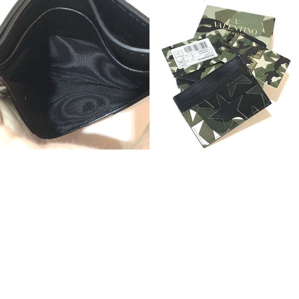 Valentino Garavani MY2P0448GAC メンズ レディース カムスターズ カモフラージュ柄 迷彩 キャバス×レザー ユニセックス カードケース - brandshop-reference