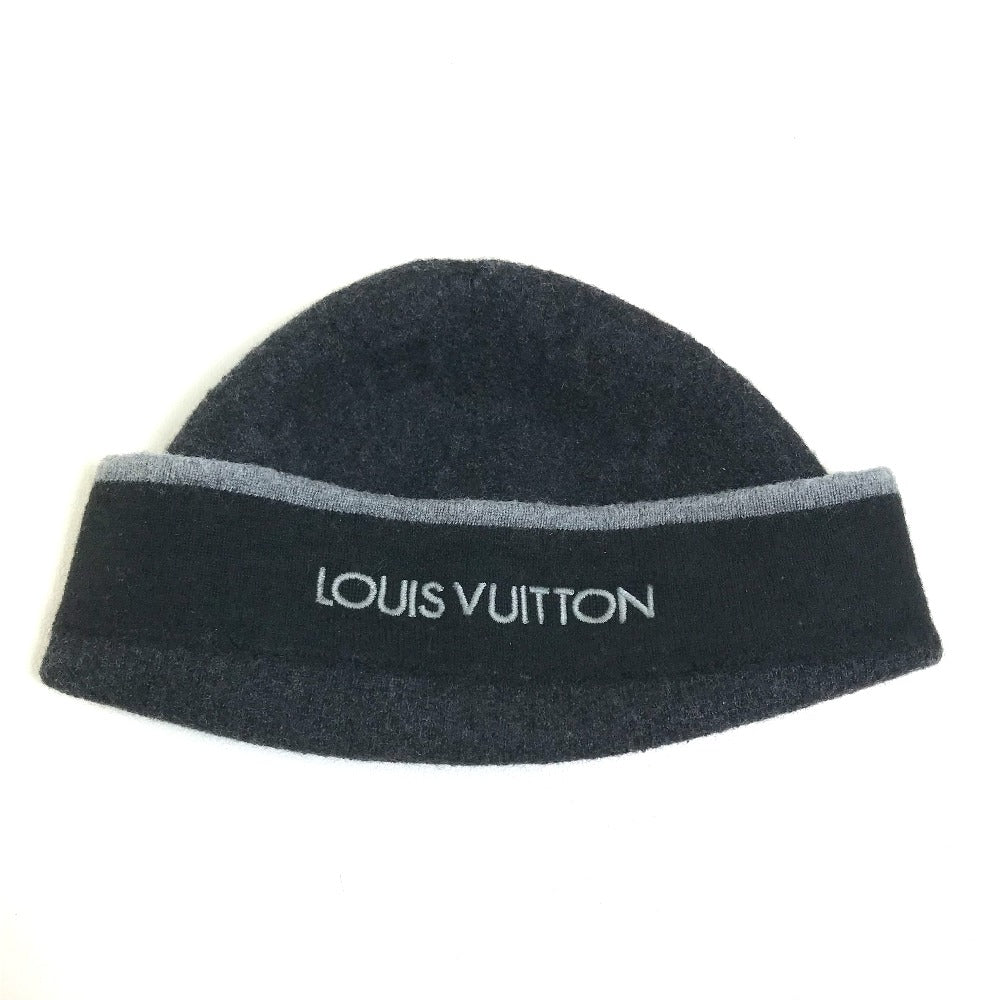 Louis Vuitton Monogram Bonesky Knit Cap Cashmere M71950 Black