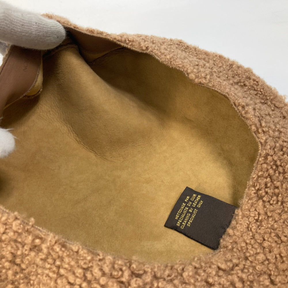 LOUIS VUITTON ファー モコモコ 帽子 ベレー帽 ラムスキン レディース - brandshop-reference