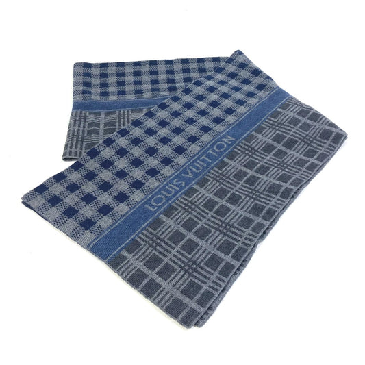 LOUIS VUITTON M74955 エシャルプ タータンチェック マフラー ウール メンズ - brandshop-reference