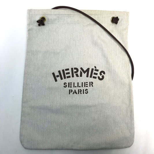HERMES トートバッグ アリーヌGM ワンショルダー ショルダーバッグ キャンバス×レザー レディース - brandshop-reference