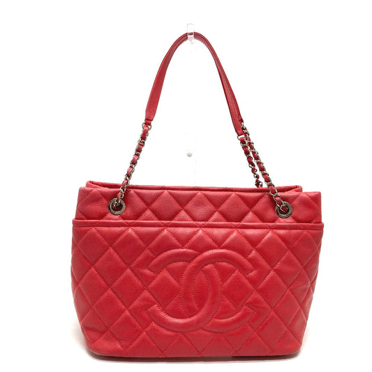 CHANEL A67921 CC ココマーク マトラッセ カバン チェーン トートバッグ キャビアスキン レディース - brandshop-reference