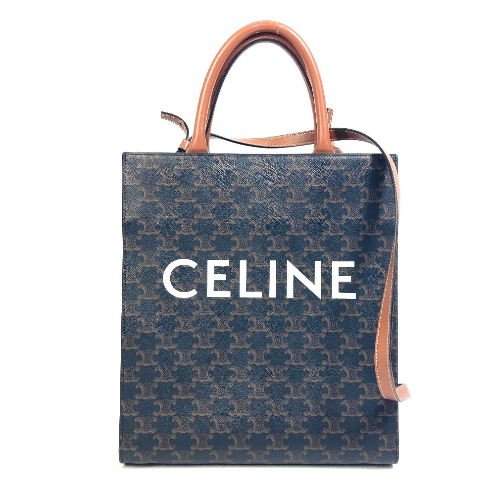 CELINE 191542 トリオンフ バーティカルカバ スモール トートバッグ ...