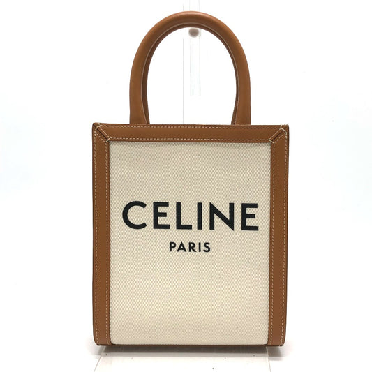 CELINE ロゴ バーティカルカバ ミニ 2WAY ショルダーバッグ キャンバス/レザー レディース - brandshop-reference