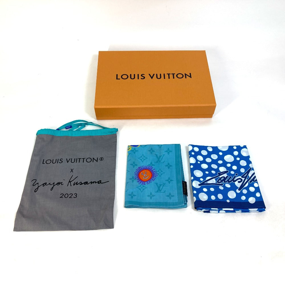 LOUIS VUITTON M78365 モノグラム LV × YK セット オブ スリー バンダナ 2点セット バンダナ コットン メンズ - brandshop-reference