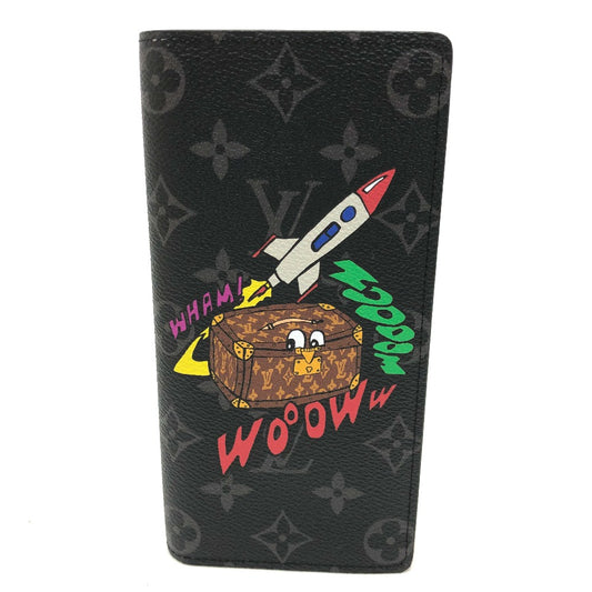 LOUIS VUITTON M80931 モノグラムエクリプス ポルトフォイユ ブラザ 2つ折り財布/サイフ 長財布 モノグラムエクリプスキャンバス メンズ - brandshop-reference