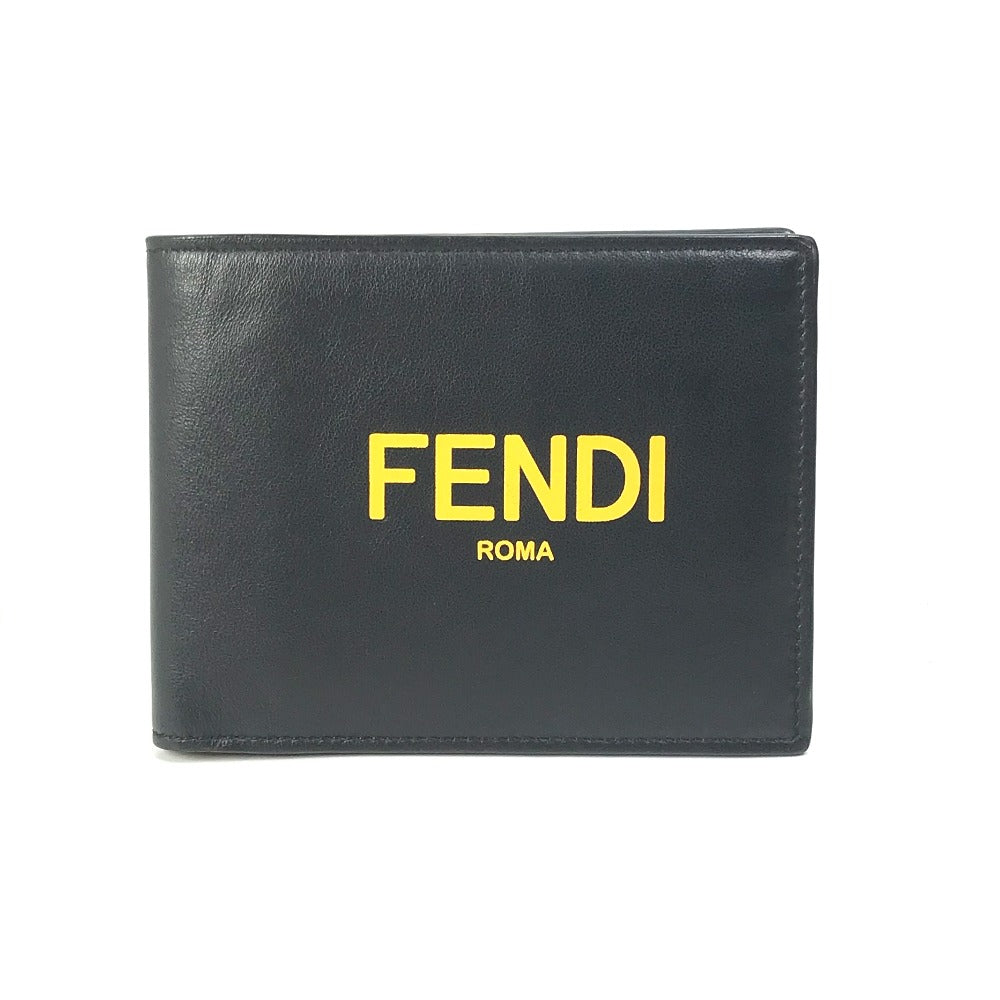 FENDI 7M0001 ロゴ 財布 2つ折り財布 レザー メンズ | brandshop-reference