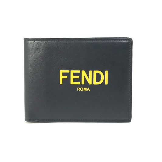 FENDI 7M0001 ロゴ 財布 2つ折り財布 レザー メンズ - brandshop-reference