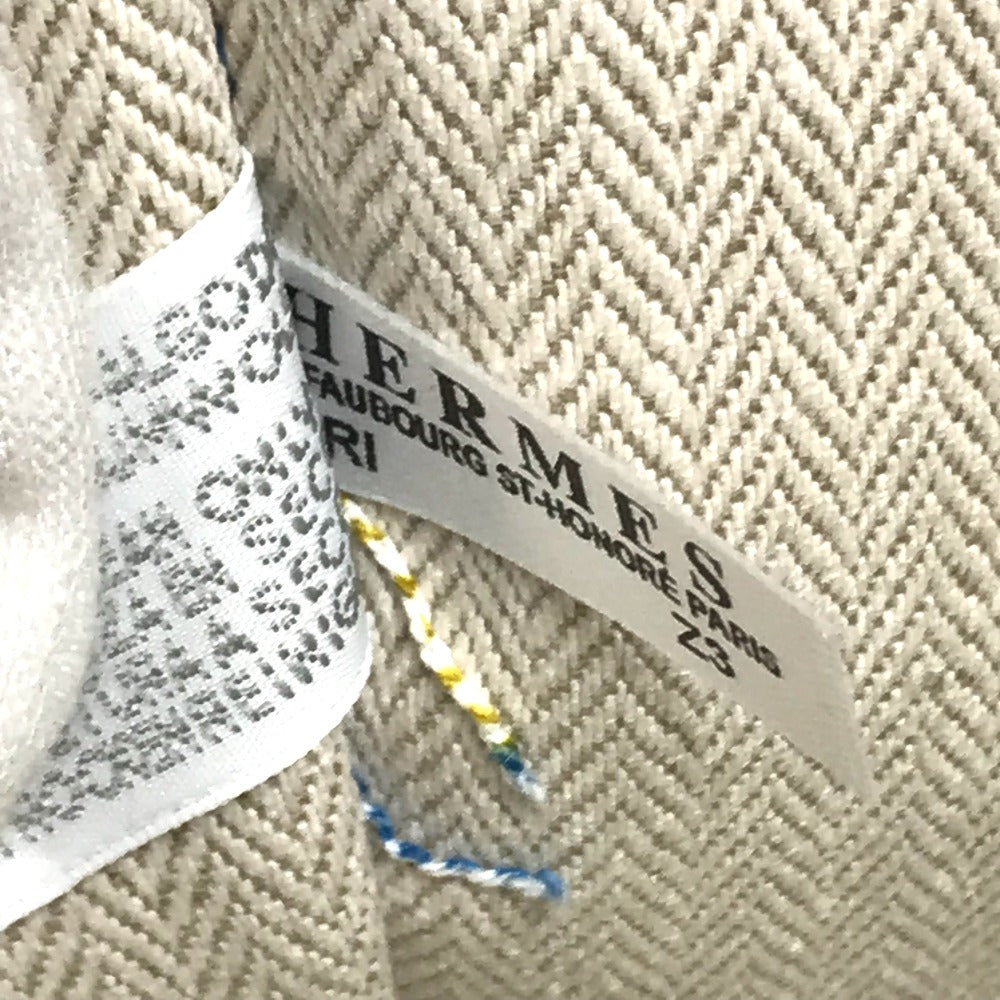 HERMES フラット ウエスタンカンパニーGM 封筒ケース ポーチ コットン レディース - brandshop-reference