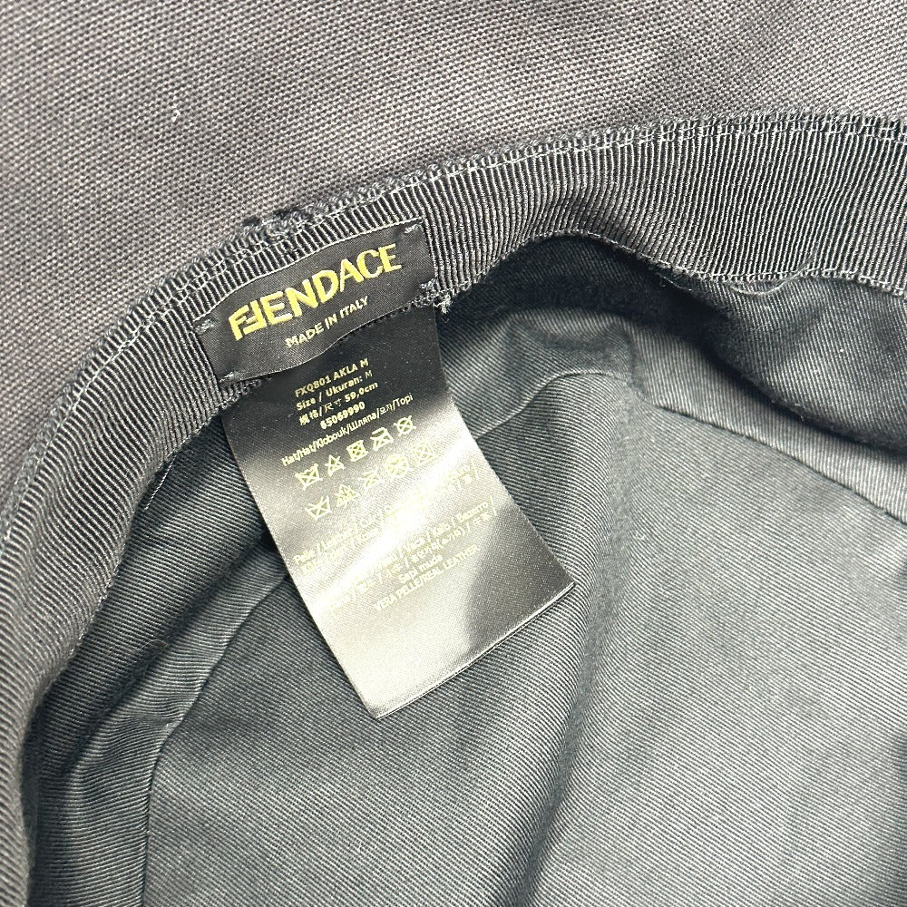 FENDI FXQ801 ヴェルサーチ コラボ ロゴ FENDACE ハット コットン レディース - brandshop-reference
