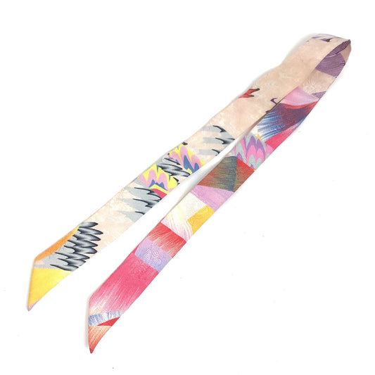 HERMES ALLOVER MARBLE SILK ツイリー ドール ファッション小物 スカーフ シルク レディース - brandshop-reference