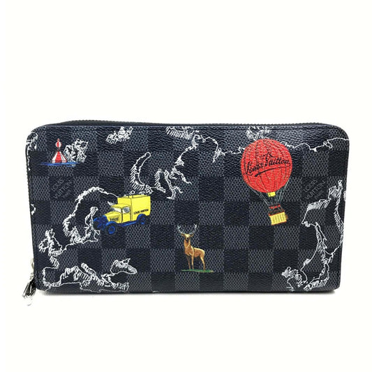 LOUIS VUITTON N40204 ダミエグラフィット ジッピーオーガナイザーNM ラウンドファスナー 長財布 ダミエグラフィットキャンバス メンズ - brandshop-reference