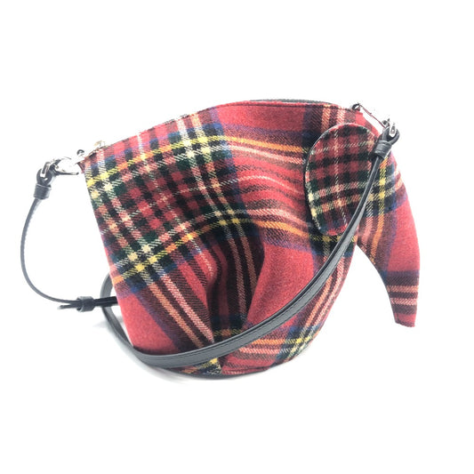 LOEWE 118.50.M93 チェック柄 ミニバッグ 2WAY ショルダーバッグ キャンバス×レザー レディース - brandshop-reference