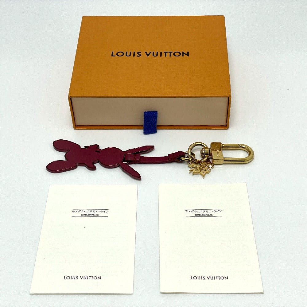 LOUIS VUITTON M62735 LV ラビット ジェフ クーンズ バッグチャーム キーホルダー レザー レディース - brandshop-reference