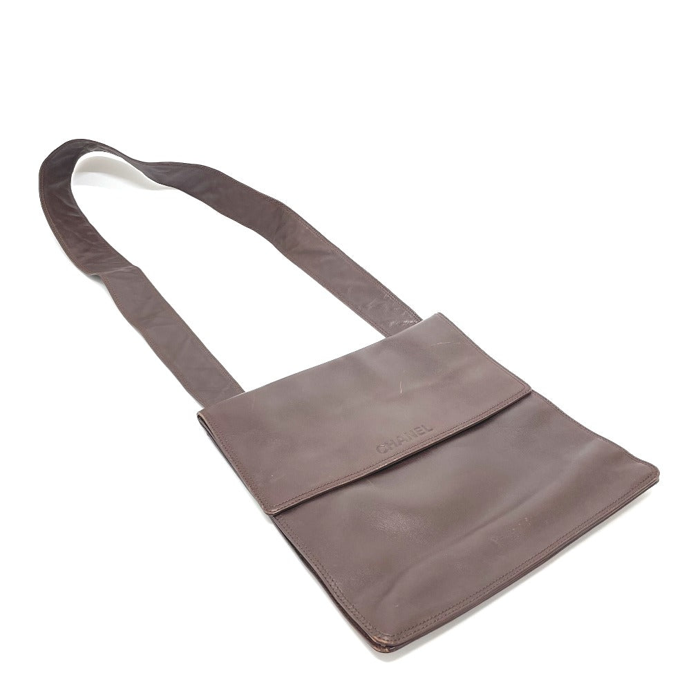 CHANEL ロゴ サコッシュ 斜めがけショルダー ショルダーバッグ ラムスキン ユニセックス - brandshop-reference