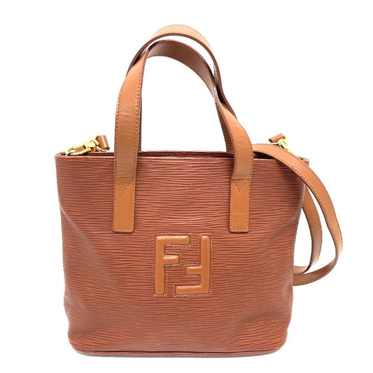 FENDI FFロゴ ヴィンテージ 2WAY ショルダーバッグ ハンドバッグ レザー レディース - brandshop-reference