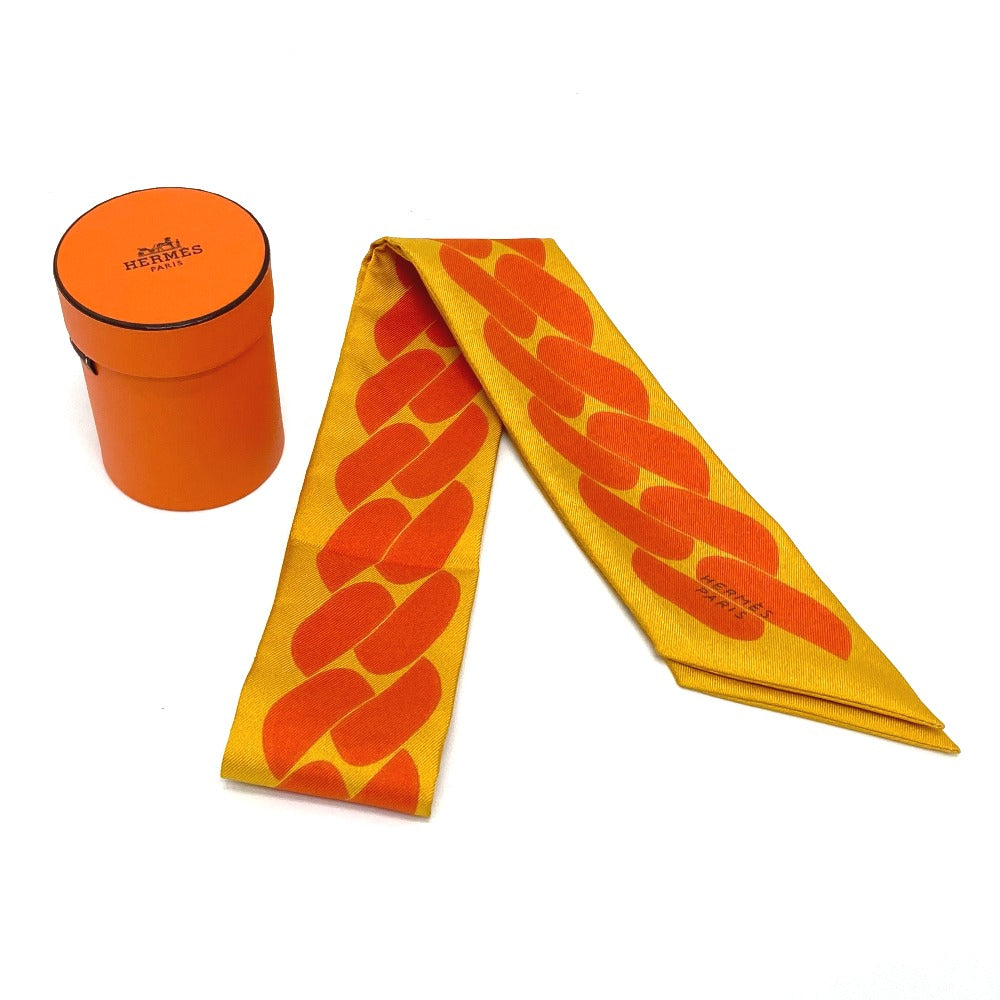 HERMES チェーンモチーフ ツイリー シルクスカーフ バッグアクセサリー スカーフ シルク レディース - brandshop-reference