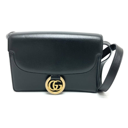 GUCCI 589474 GGマーモント フラップ 肩掛け 斜め掛け ショルダーバッグ カーフレザー レディース - brandshop-reference