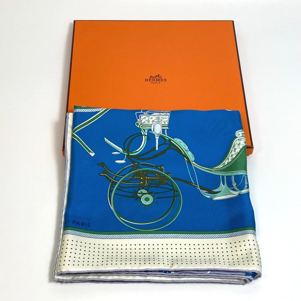 HERMES LA PERRIERE 馬車 カレ90 スカーフ シルク レディース - brandshop-reference