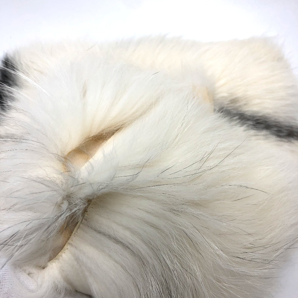 Dior 86FUR250I820 ハート スカーフ ファー マフラー ナイロン レディース - brandshop-reference