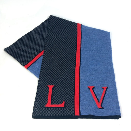 LOUIS VUITTON M70249 エシャルプ LV ダミエルージュ マフラー ウール メンズ - brandshop-reference