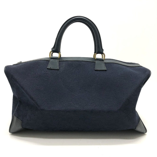 CELINE Cマカダム 馬車 ヴィンテージ ハンドバッグ ボストンバッグ キャンバス/レザー レディース - brandshop-reference
