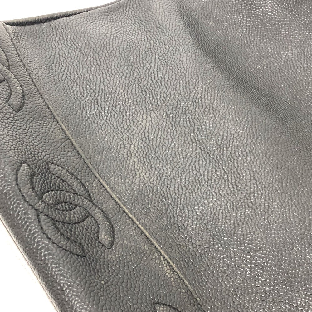 CHANEL トリプルココ スクエア カバン 肩掛け トートバッグ キャビアスキン レディース - brandshop-reference