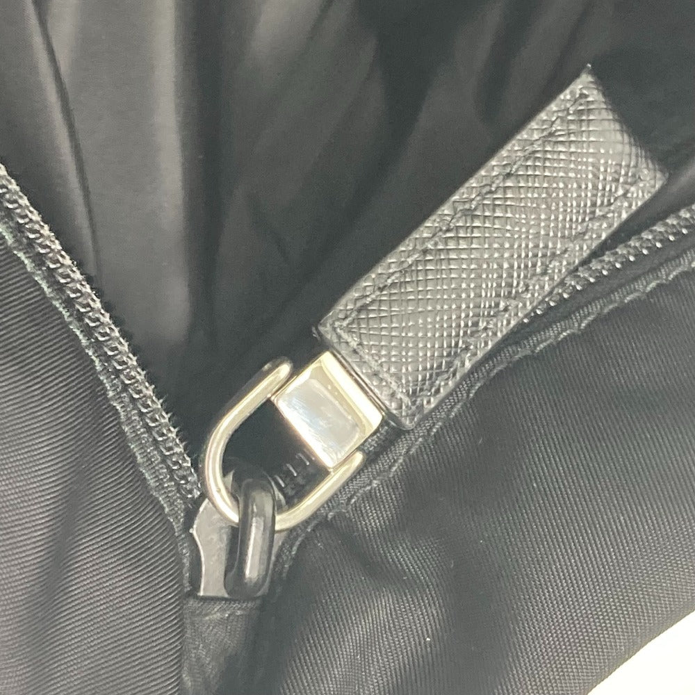 PRADA 2VH055 ロゴプレート トライアングルロゴ 三角ロゴ プレート 斜め掛け カバン ショルダーバッグ ナイロン メンズ - brandshop-reference