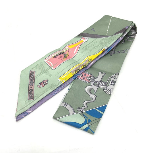HERMES ボトルシップ ツイリー スカーフ シルク レディース - brandshop-reference