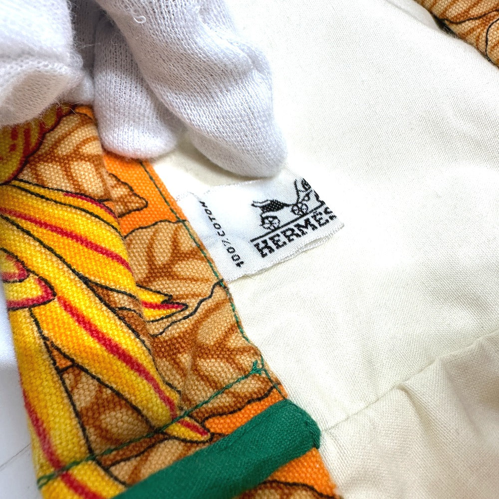 HERMES インコ 鳥柄 カバン トートバッグ キャンバス レディース - brandshop-reference