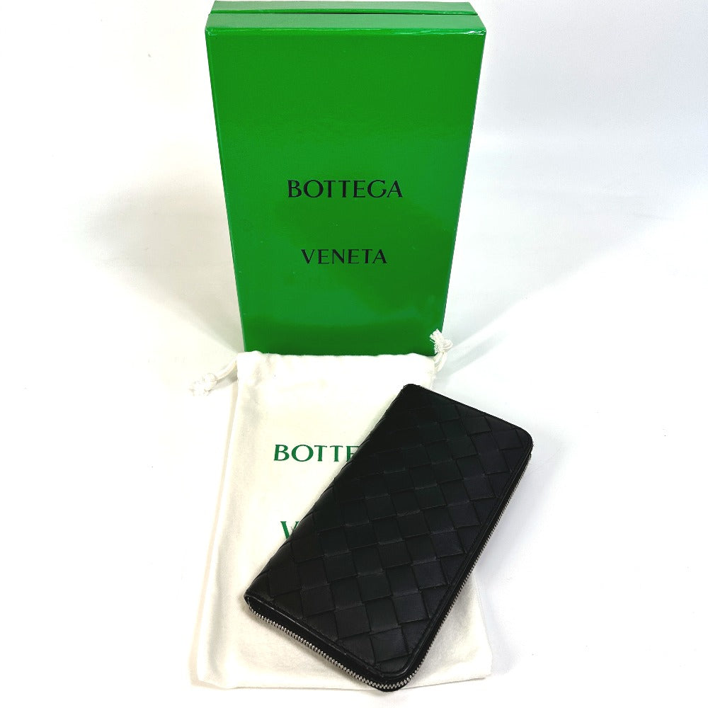 BOTTEGA VENETA 593217 マキシ イントレチャート ウランドファスナー 長財布 レザー メンズ - brandshop-reference